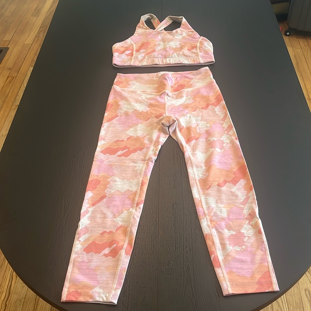 Outdoor Voices Pink Camo Set
